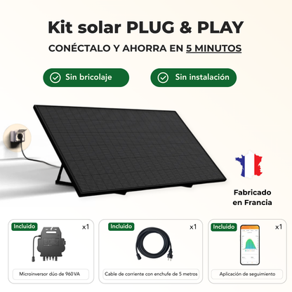 Kit solar 900W BIFACIAL Plug & Play