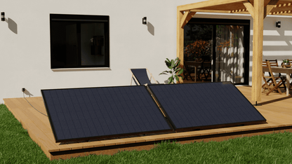 Estación solar 400W con microinversor