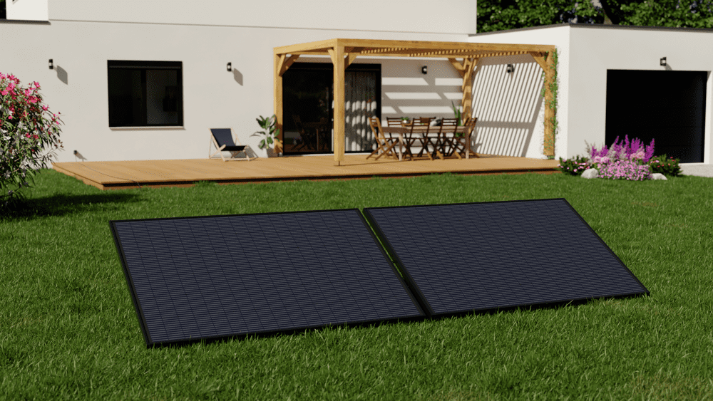 Estación solar 400W con microinversor