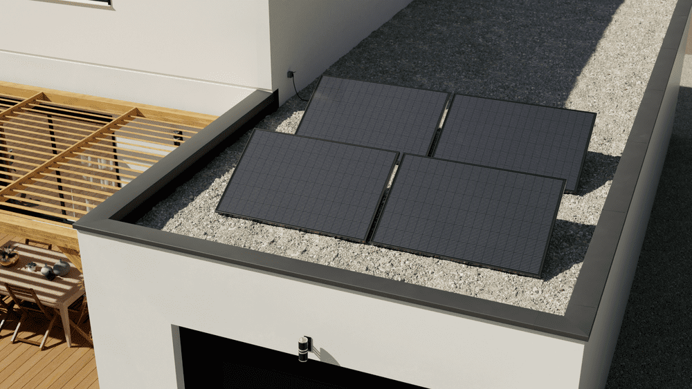 Estación solar 400W con microinversor