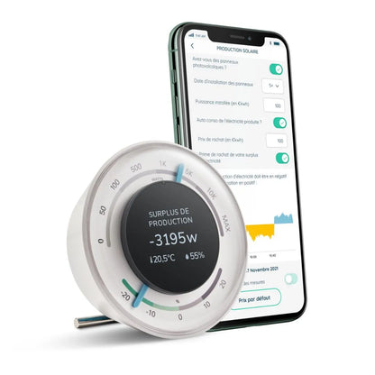 Sensor en el disyuntor principal
